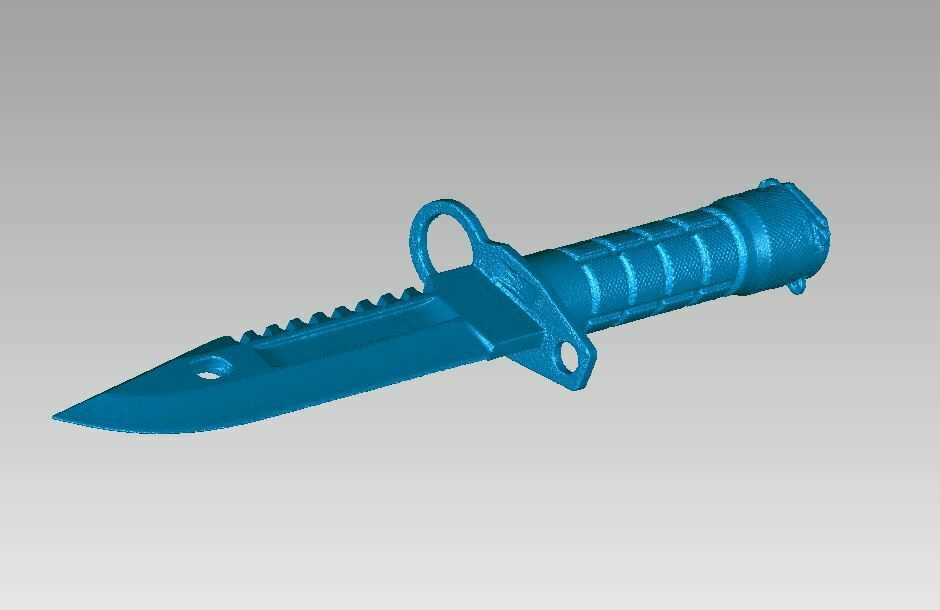 STL file Real Tactical Bayonet Knife Replica 3D Scan・Model to download ...